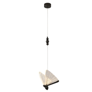 Czarna pojedyncza lampa wisząca pszczoła Step Into Design MP0090-1 black Bee Lamp LED 4W 3000K 21cm x 205cm