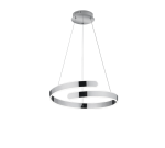 Lampa wisząca żyrandol srebrny okrąg zawinięty chrom RL R37071106 Parma LED 37W 4000K 50cm