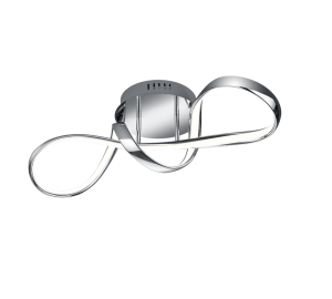 Lampa sufitowa nowoczesna plafon zawinięta wstęga chrom Sufitowa RL R67091106 Perugia LED 28W 4000K 60cm