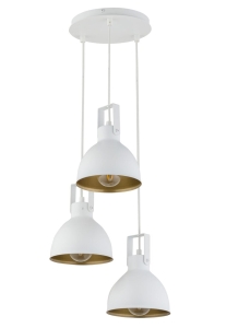 Biało złota nowoczesna lampa wisząca Sigma 32261 Mars 3xE27 30cm 