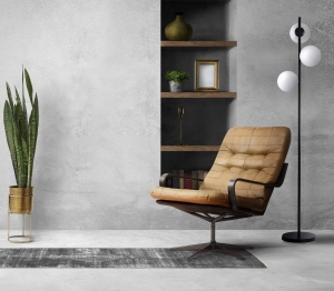 Czarna prosta lampa podłogowa z trzema białymi kulami Light Prestige LP-002/3F BK Dorado 3xE14 165cm