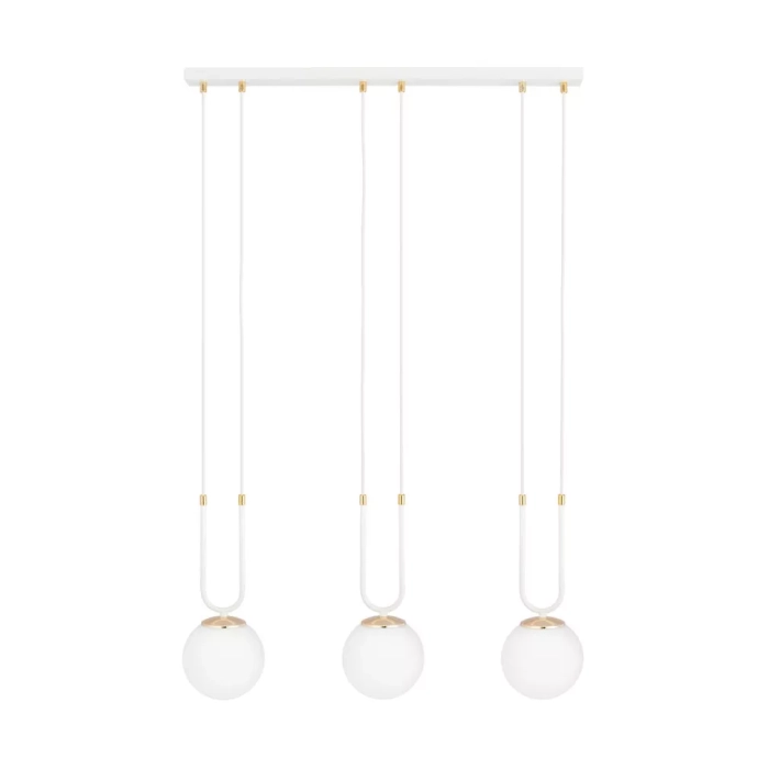 Lampa EMIBIG Glam 1115/3 biały - f88cef2e1944fb8a4c48fdaef256eb68