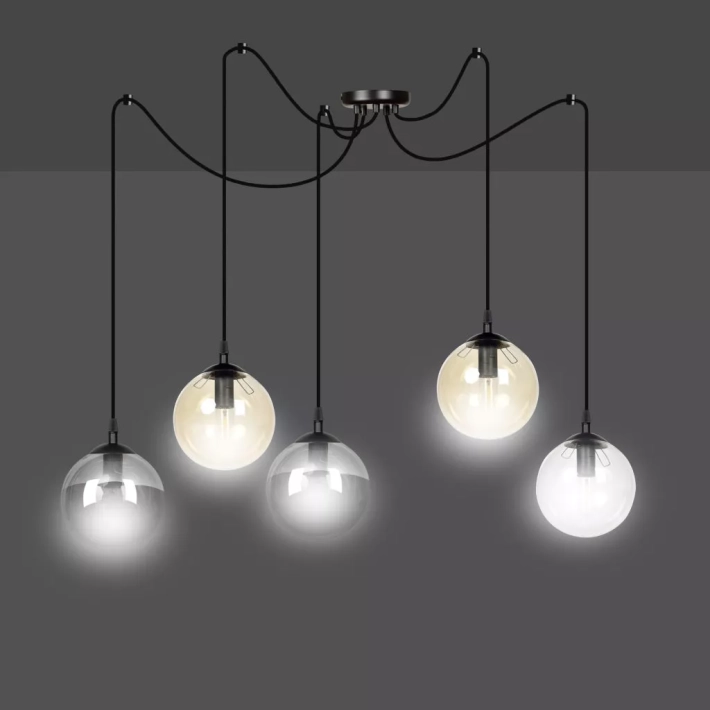 Lampa EMIBIG Gigi 939/5 czarny - b79454b169b264c93e691ce9860bbfaa