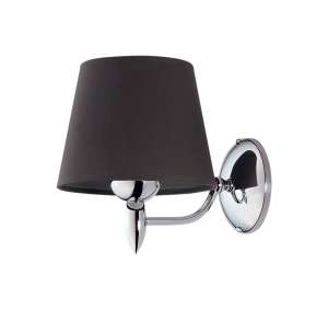 Lampa ścienna Kinkiet Jupiter 1256 Galaxy GX K E27 24cm x 25cm chrom abażur grafitowy