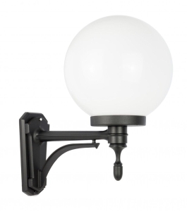 Zewnętrzna lampa ścienna kinkiet elewacyjny SU-MA K 3012/1/K 250 U Kule Classic E27 IP43
