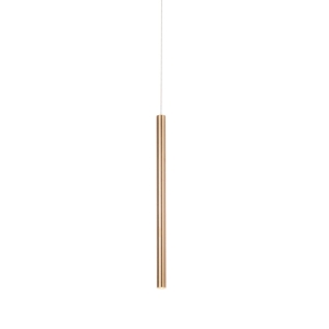 Lampa wisząca smukła miedziana szczotkowana tuleja 45cm x 2,5cm MaxLight P0458 Organic LED 1W 3000K