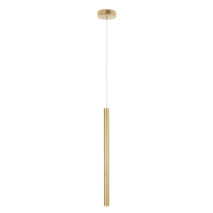 Lampa wisząca smukła złota szczotkowana tuleja 45cm x 2,5cm MaxLight P0459 Organic LED 1W 3000K