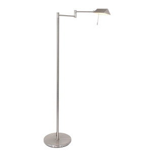 Srebrna regulowana lampa podłogowa ledowa Steinhauer 3083ST LED 10W 3000K 125cm