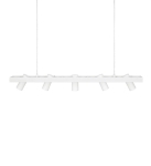 Lampa wisząca biała w stylu skandynawskim reflektory nad stół w jednym rzędzie MarkSlojd 107783 Torino 5xGU10 102cm