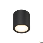 Czarna lampa sufitowa spot tuba SLV 1004666 Oculus LED 11W 2000-3000K CRI90 100stopni ściemnialna fazowo