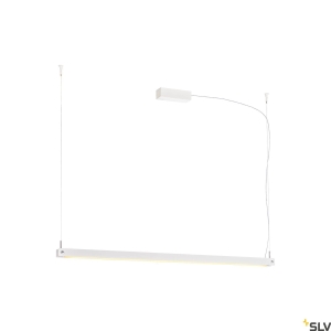 Lampa wisząca biała listwa ledowa SLV 1003532 Noya 32W 2700K/3000K CRI90 115stopni 120cm ściemnialna fazowo
