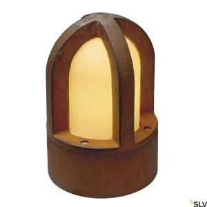Zewnętrzna lampa stojąca z zardzewiałego żelaza SLV 229430 Rusty E14 IP54 24cm