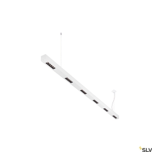 Czarna podłużna lampa wisząca listwa ledowa SLV 1000929 Q-Line 90W 3000K CRI90 150cm ściemnialna