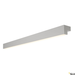 Wodoodporna srebrna lampa ścienna SLV 1001304 L-Line LD 18,5W 3000K IP44 117,8cm