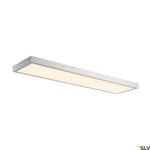 Srebrno szara lampa sufitowa panel ledowy SLV 1001508 Panel 45W 3000K 120cm x 30cm ściemnialny fazowo