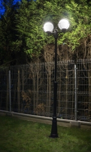 Latarnia oświetleniowa SU-MA OGMWN 2 KPO 250 Kule Z Koszykiem 250 2xE27 IP43 185-285cm