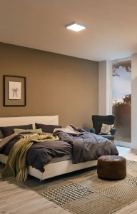 Plafoniera ATRIA LED DIM 16.5W 1450lm 300x300mm 2700K 230V chrom matowy / tworzywo sztuczne Paulmann PL70867