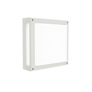 Lampa zewnętrzna ogrodowa sufitowo - ścienna Norlys 719W Nordland LED 12,9W 3000K 9,5cm x 28cm biała