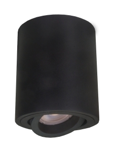Lampa sufitowa tuba czarna z regulacją Light Prestige LP-5441/1SM BK Tulon GU10 9cm