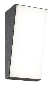 Lampa ogrodowa ścienna na elewację czarny prostokąt Mantra 7072 Solden LED 9W 3000K 17cm