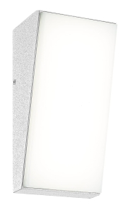 Lampa ogrodowa ścienna na elewację biały prostokąt Mantra 7073 Solden LED 9W 3000K 17cm