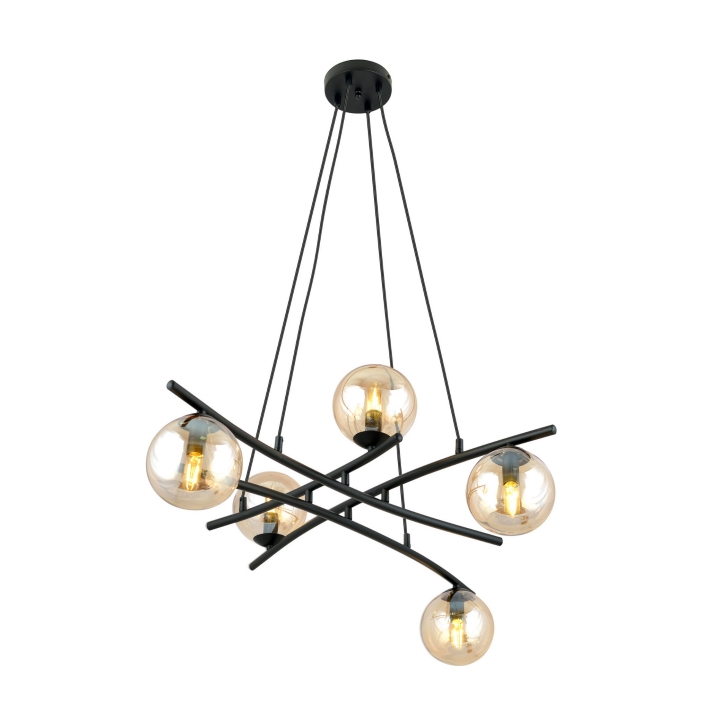 Lampa EMIBIG Essa 1204/5 czarny - 101be9d19d8d73cb35ab71c6d699a1b4
