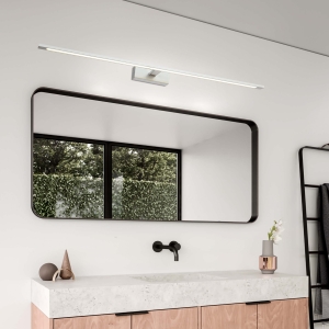 Lampa ścienna kinkiet łazienkowy nad lustro Light Prestige GS-LWB-32W CH Isla IP44 LED 32W 4000K 96cm x 14cm chrom podłużny