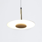 Lampa wisząca nowoczesna minimalistyczna do salonu okrągła mała miedziana Mantra 7305 Orion LED 8W 3000K 25cm