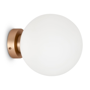 Lampa ścienna szklana kula Kinkiet Maytoni MOD321WL-01G3 Basic form G9 20cm x 23cm złoty