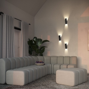 Lampa na ścianę kinkiet Maytoni MOD417WL-01B Notta G9 7x15,8x24,6cm czarny