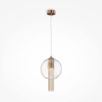 Lampa Wisząca Maytoni P095PL-01BZ Flusso GU10 20cm z 170cm braz