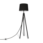 Lampa Podłogowa Stojąca Trójnóg Maytoni Z177FL-01B Calvin E27 60cm x 161cm czarny