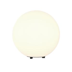 Lampa zewnętrzna kula ogrodowa 30cm Maytoni O594FL-01W E27 IP54 ze szpikulcem i kablem biała