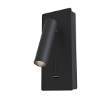 Lampa ścienna Kinkiet Regulowany z włącznikiem Maytoni C041WL-L3B3K Mirax LED 3W 3000K 6,5x7x18,6cm czarny
