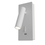 Lampa ścienna Kinkiet Regulowany z włącznikiem Maytoni C041WL-L3W3K Mirax LED 3W 3000K 6,5x7x18,6cm biały