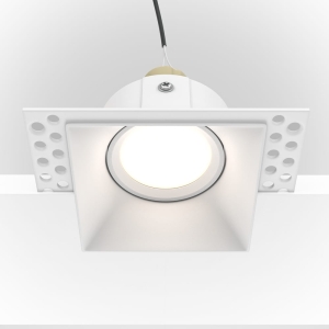 Lampa sufitowa Podtynkowa Spot Maytoni DL042-01-SQ-W Dot GU10 4,2x9x11,2cm biały bez regulacji bez ramki