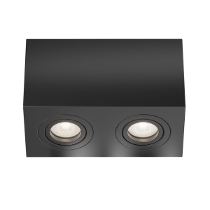 Lampa Sufitowa Punktowa Maytoni C017CL-02B Atom 2xGU10 10x11x20cm czarny regulowana