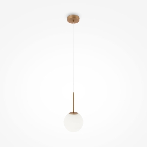 Lampa Wisząca Szklana Kula Maytoni MOD321PL-01G1 Basic form E14 15cm x 180cm złoty