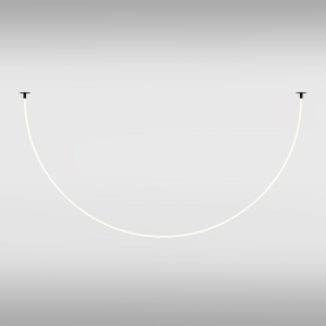 Lampa Wisząca Łuk Wąż Świetlny 4m Maytoni MOD146PL-L40B3K 40W 2200LM 3000K czarny