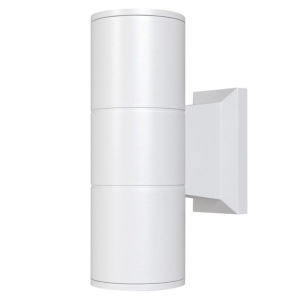 Zewnętrzna lampa ścienna na elewację kinkiet światło góra dół Maytoni O574WL-02W Bowery 2xGU10 IP54 6,4x11,5x18cm biały