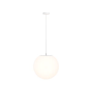 Lampa zewnętrzna wisząca kula Maytoni O594PL-01W Erda E27 IP54 30cm x 150cm biały