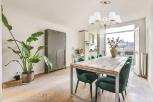 Lampa Wisząca Żyrandol Alfa 27615 Monza Gold 5xE14 70cm x 49cm stelaż złoty połysk abażury białe