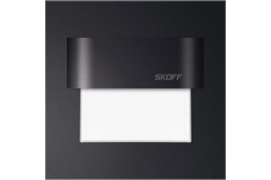 Lampa schodowa wpuszczana w ścianę Skoff Tango ML-TAN-D-N-1-PL-00-01 LED 0,8W 4000K 10V 0,8W IP20 czarny mat