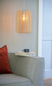 Drewniana lampa wisząca Nordlux 2213133014 Asti E27 30cm
