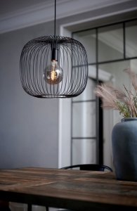 Lampa wisząca czarny metalowy klosz Nordlux 2213313003 Beroni E27 40cm