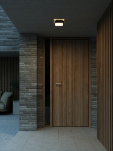 Zewnętrzna lampa ścienna sufitowa na elewację Nordlux 2218251003 Oliver LED 9W 2700K IP54 17,5cm czarny