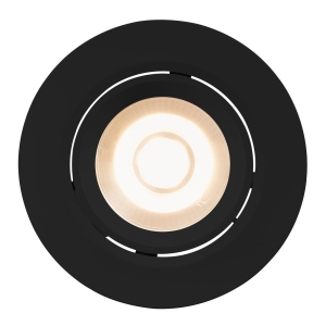 Lampa sufitowa podtynkowa regulowana okrągła Nordlux 84960003 Roar LED 7W 3000K 40stopni ściemniacz IP23 8,5cm czarna