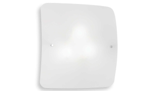 Lampa ścienna sufitowa prostokątna z piaskowanego przezroczystego szkła Ideal Lux 044293 Celine 4xE27
