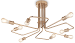 Włoska designerska mosiężna lampa sufitowa Ideal Lux 160313 Triumph 8xE27 92cm x 41cm