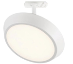 Biały okrągły ściemnialny reflektor na szynoprzewód 1-fazowy Nordlux 2110609901 Link Diskie LED 8W 3000K